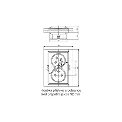 5583F-C02357 08 Zásuvka dvojnásobná s natoč. dutinou, s přepěťovou ochranou, s akust. sig., titanová, ABB Time